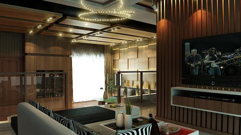 Modern tropical living room